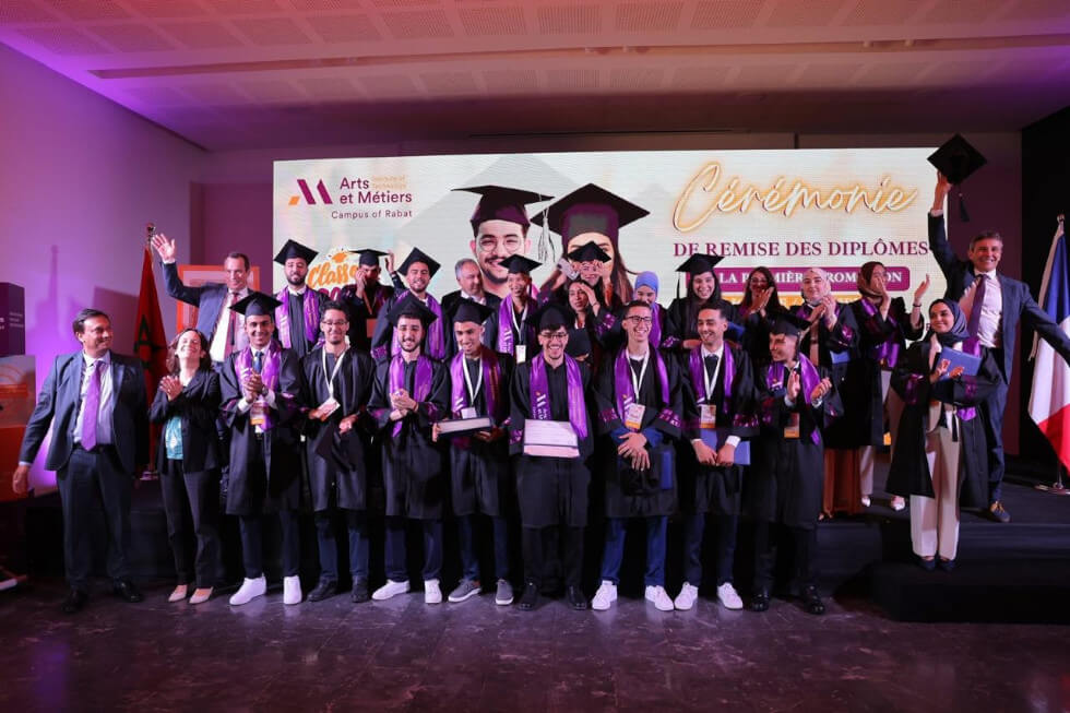 Arts et Métiers campus de Rabat a organisé, vendredi 13 juin, une cérémonie mémorable pour célébrer la remise des diplômes de sa première promotion.