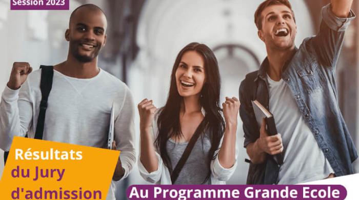 Résultats d'admission au Programme Grande Ecole Arts et Métiers - Session 2023